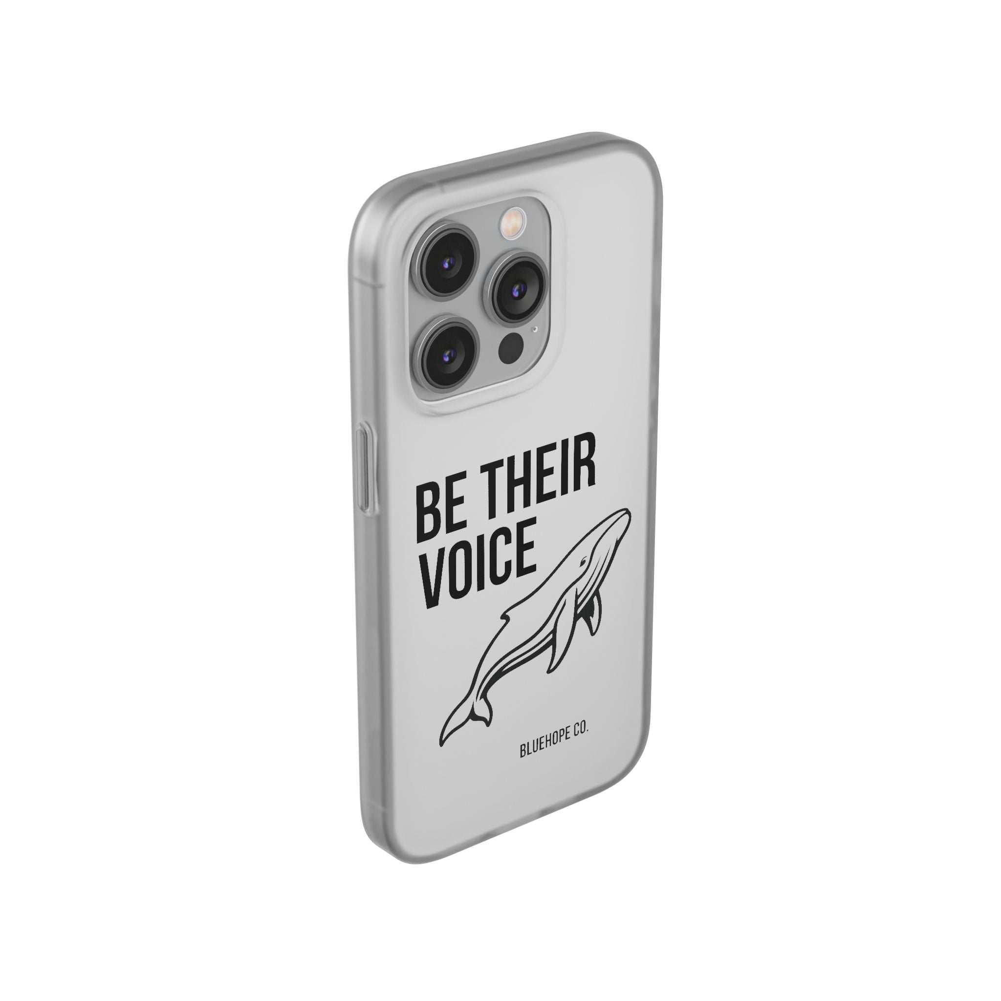 Be Their Voice Phone Case – Whale Design iPhone & Samsung Case | Ocean Awareness Cover | BlueHope Co.