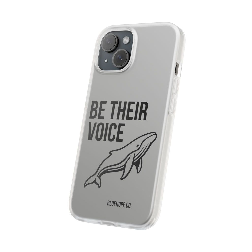 Be Their Voice Phone Case – Whale Design iPhone & Samsung Case | Ocean Awareness Cover | BlueHope Co.