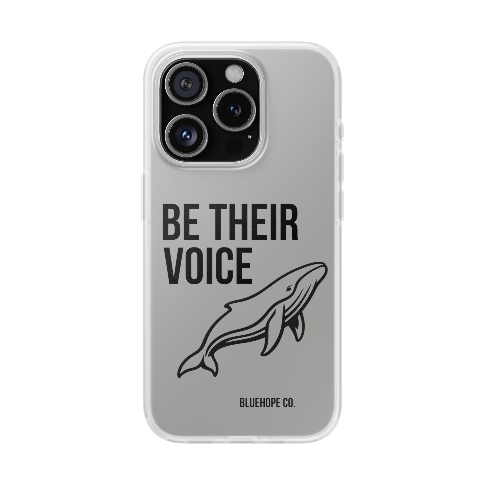 Be Their Voice Phone Case – Whale Design iPhone & Samsung Case | Ocean Awareness Cover | BlueHope Co.