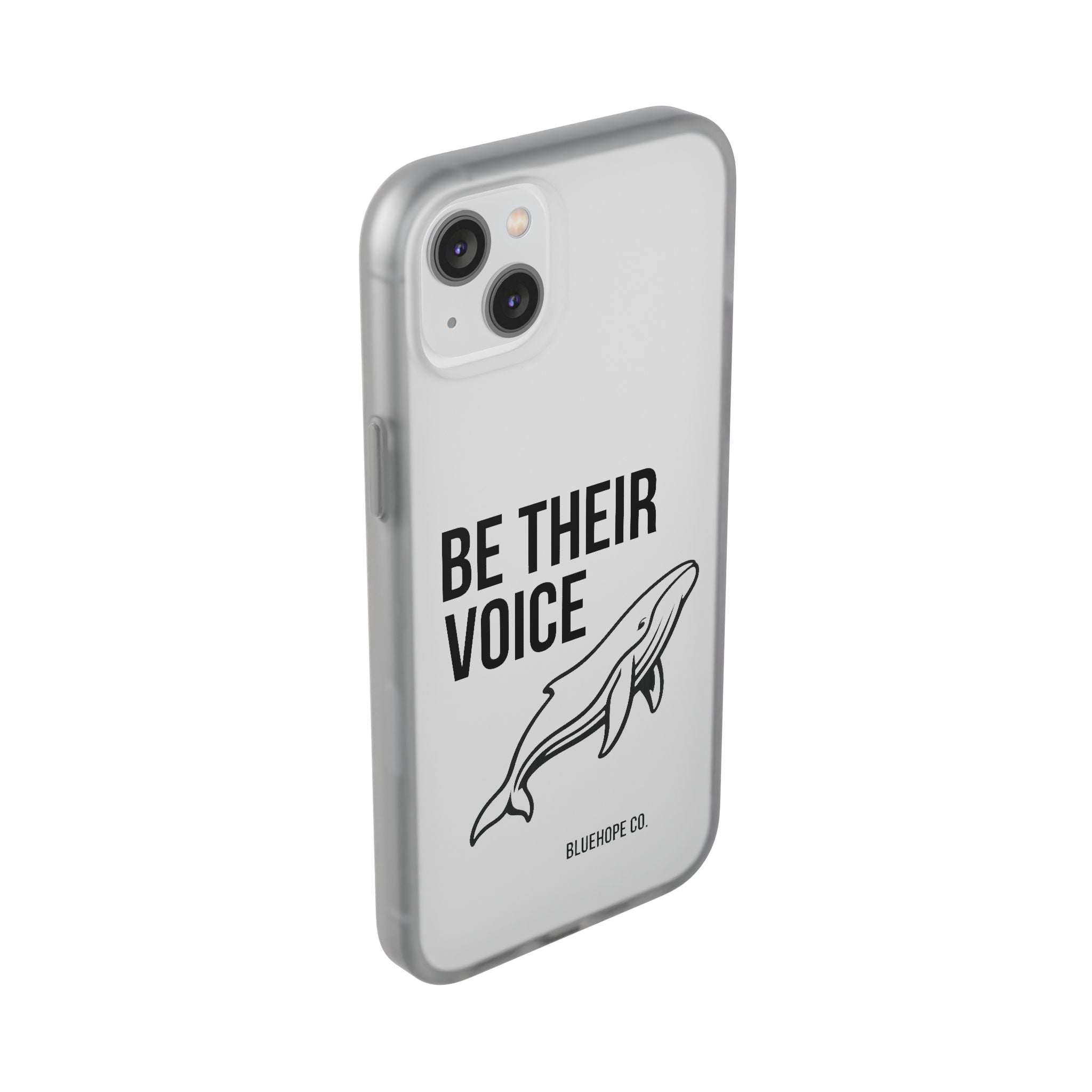 Be Their Voice Phone Case – Whale Design iPhone & Samsung Case | Ocean Awareness Cover | BlueHope Co.