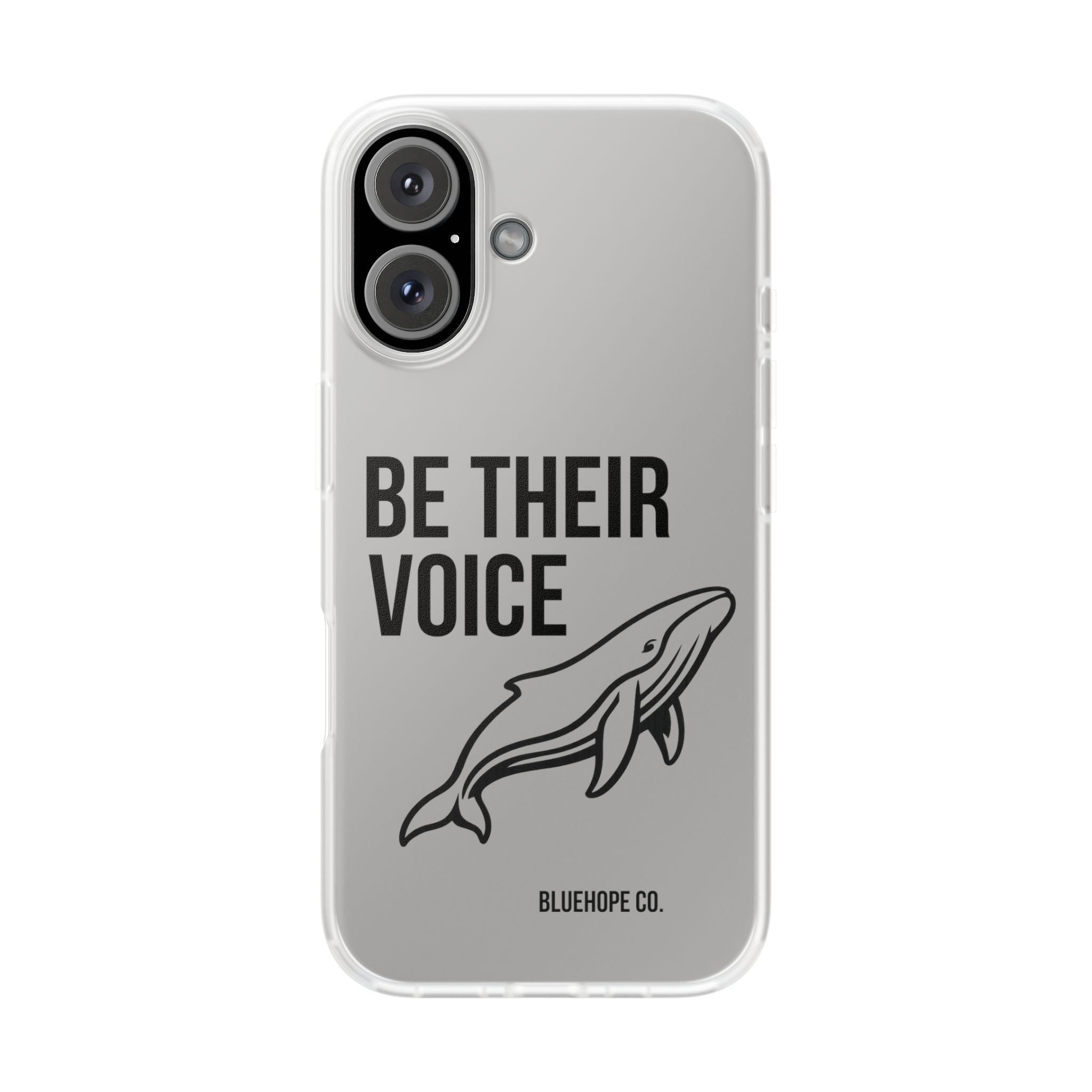 Be Their Voice Phone Case – Whale Design iPhone & Samsung Case | Ocean Awareness Cover | BlueHope Co.