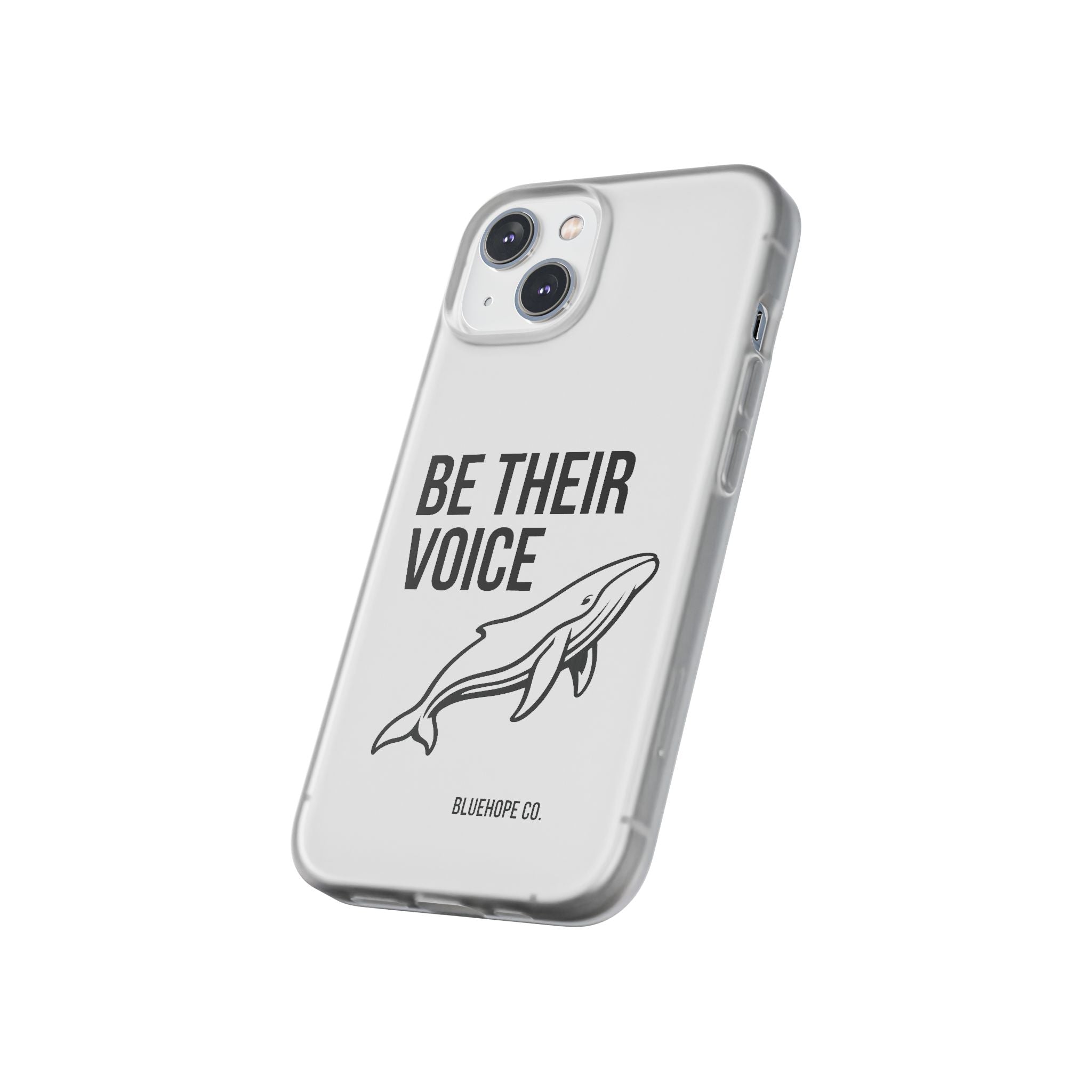 Be Their Voice Phone Case – Whale Design iPhone & Samsung Case | Ocean Awareness Cover | BlueHope Co.
