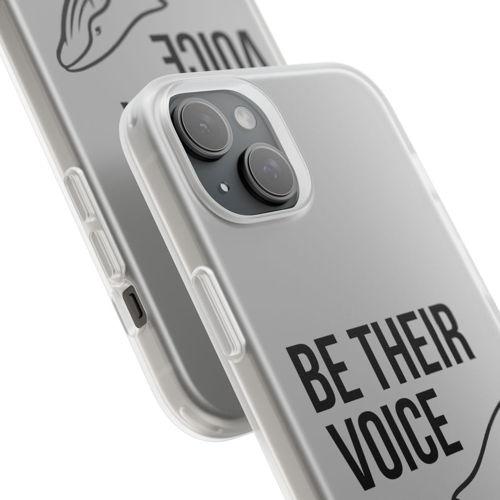 Be Their Voice Phone Case – Whale Design iPhone & Samsung Case | Ocean Awareness Cover | BlueHope Co.