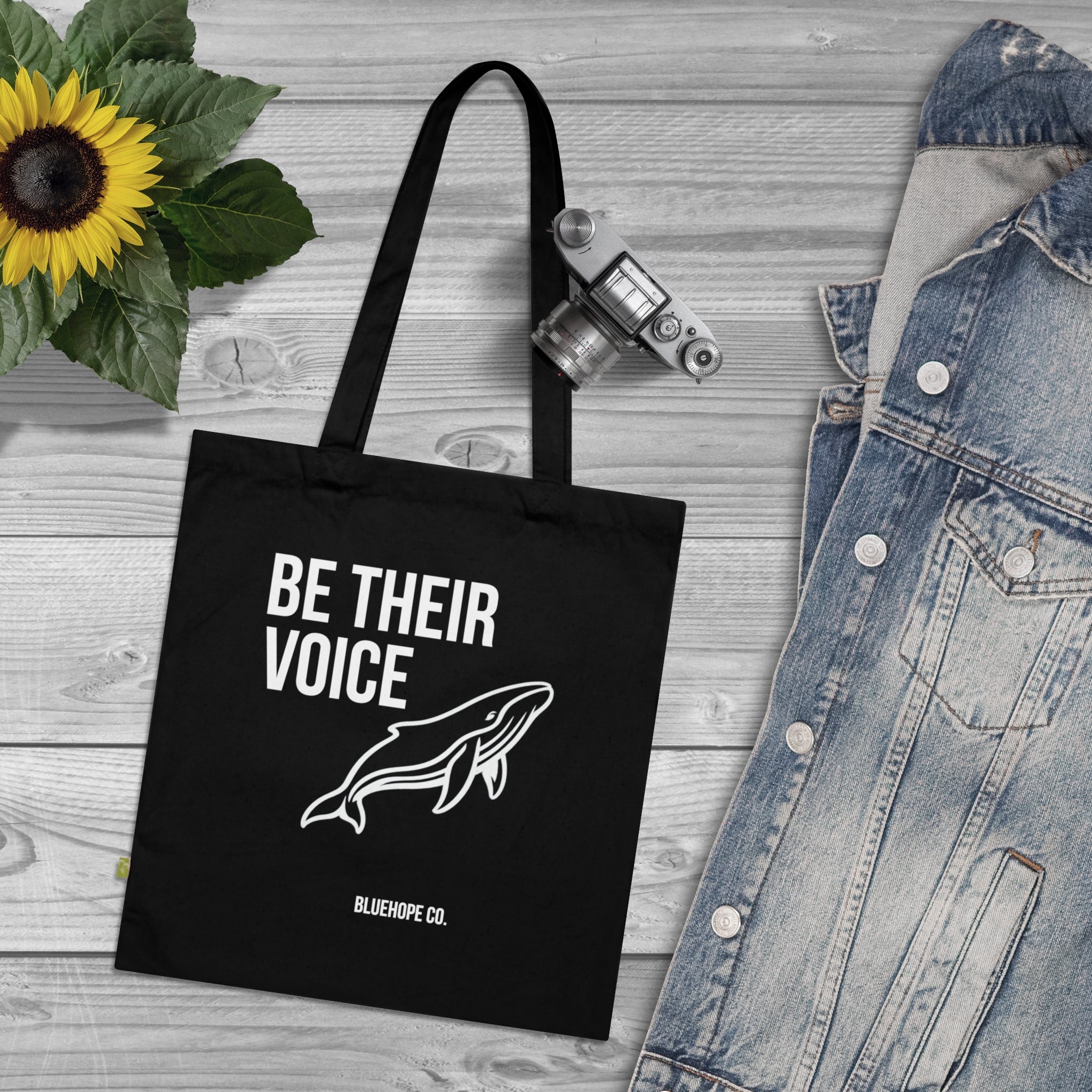 Be Their Voice Tote Bag – Save The Ocean Whale Bag | Eco Shopper | BlueHope Co.