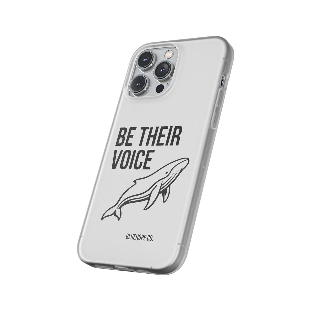 Be Their Voice Phone Case – Whale Design iPhone & Samsung Case | Ocean Awareness Cover | BlueHope Co.