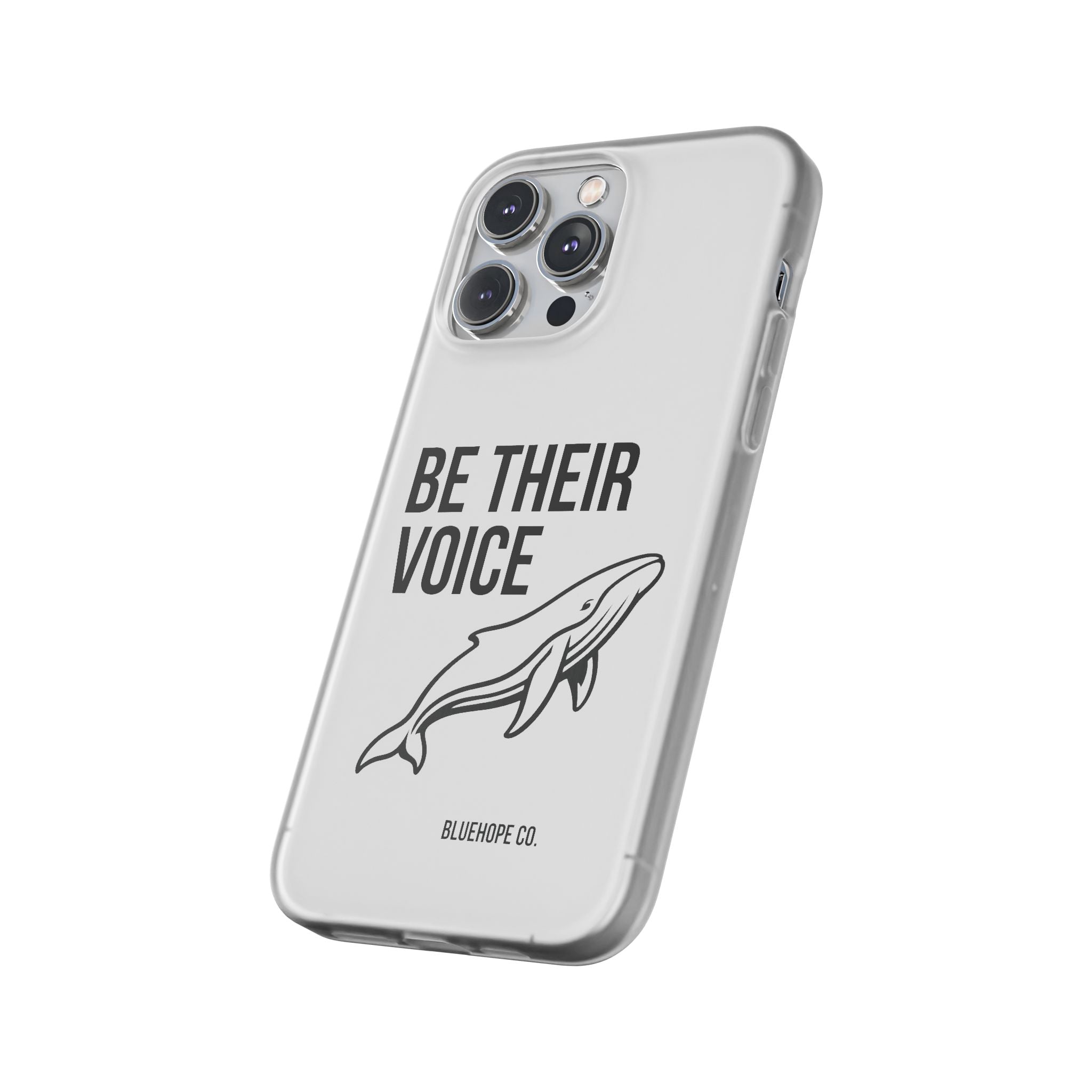 Be Their Voice Phone Case – Whale Design iPhone & Samsung Case | Ocean Awareness Cover | BlueHope Co.