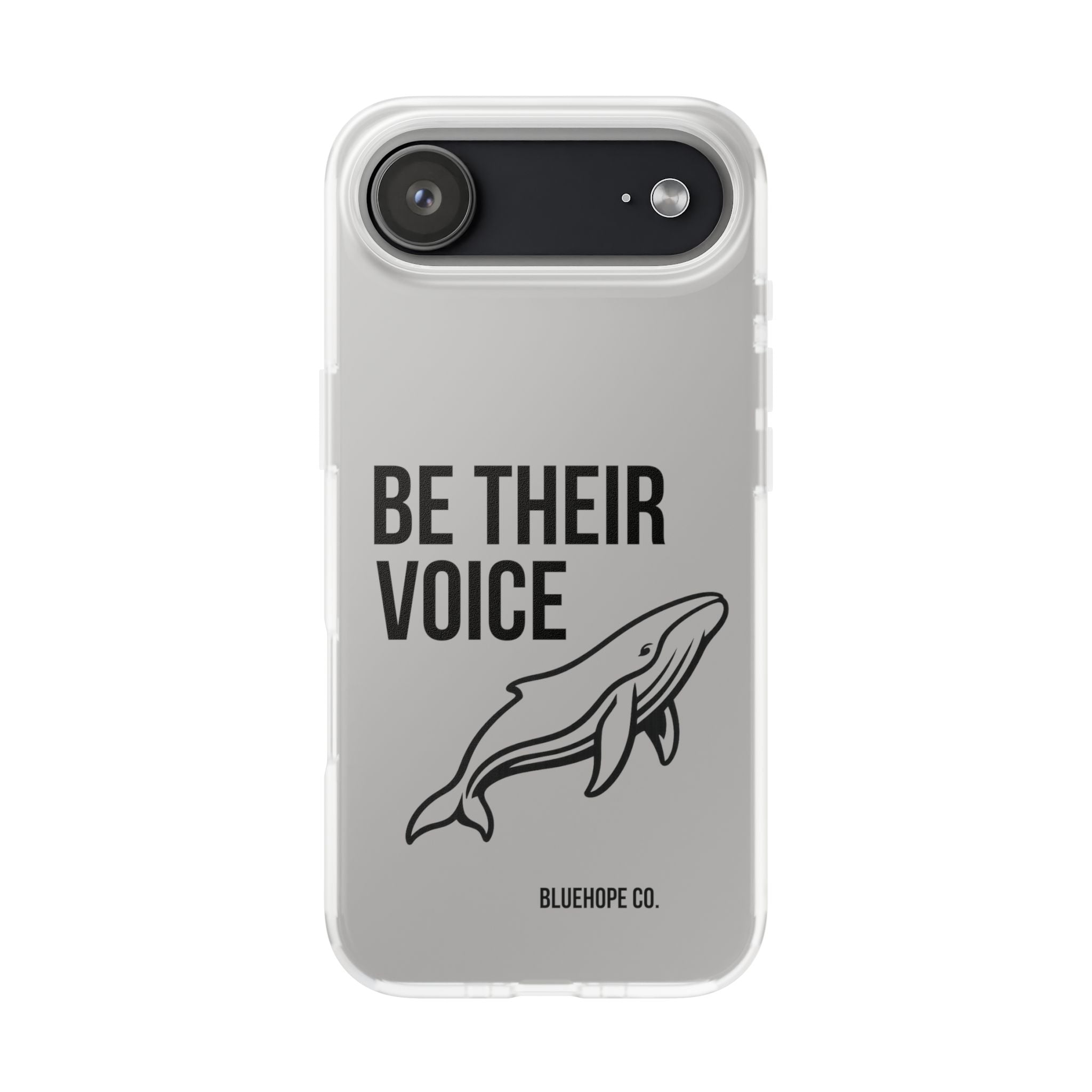 Be Their Voice Phone Case – Whale Design iPhone & Samsung Case | Ocean Awareness Cover | BlueHope Co.
