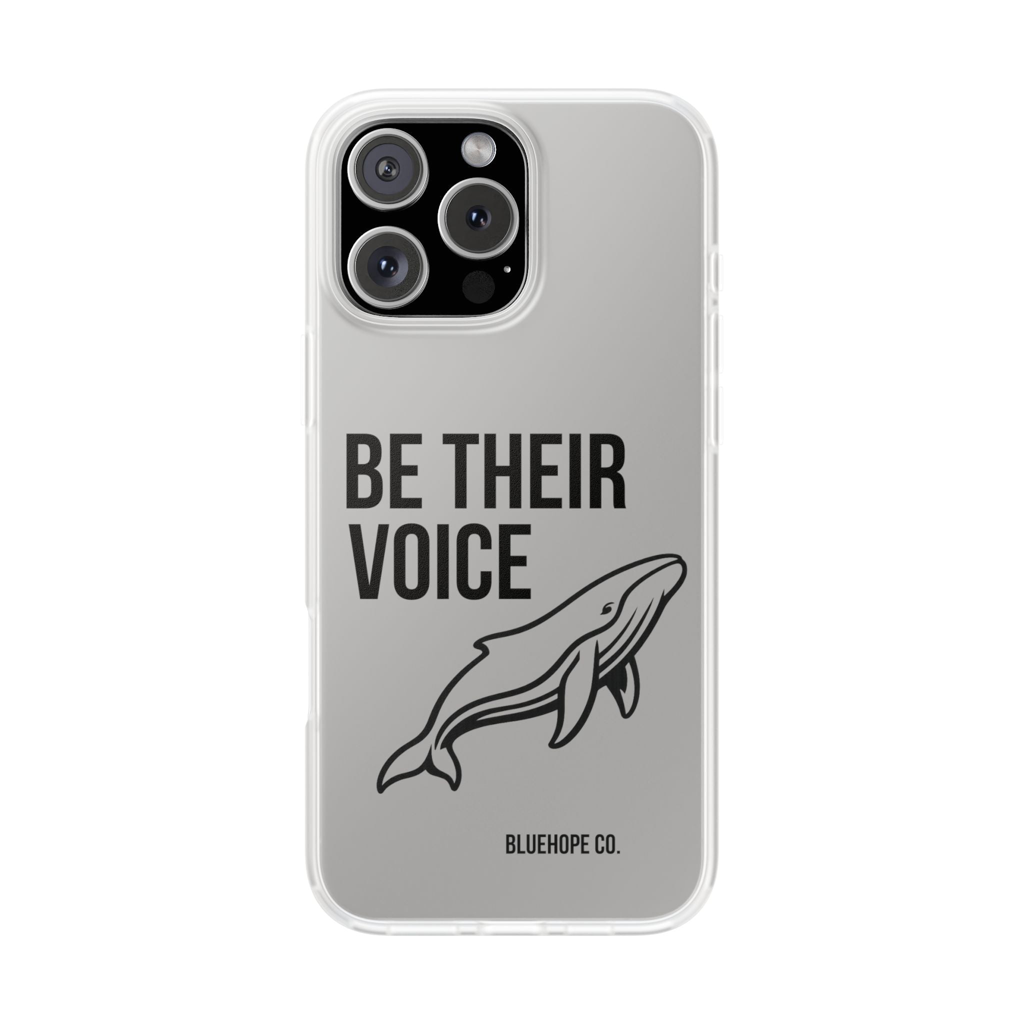 Be Their Voice Phone Case – Whale Design iPhone & Samsung Case | Ocean Awareness Cover | BlueHope Co.