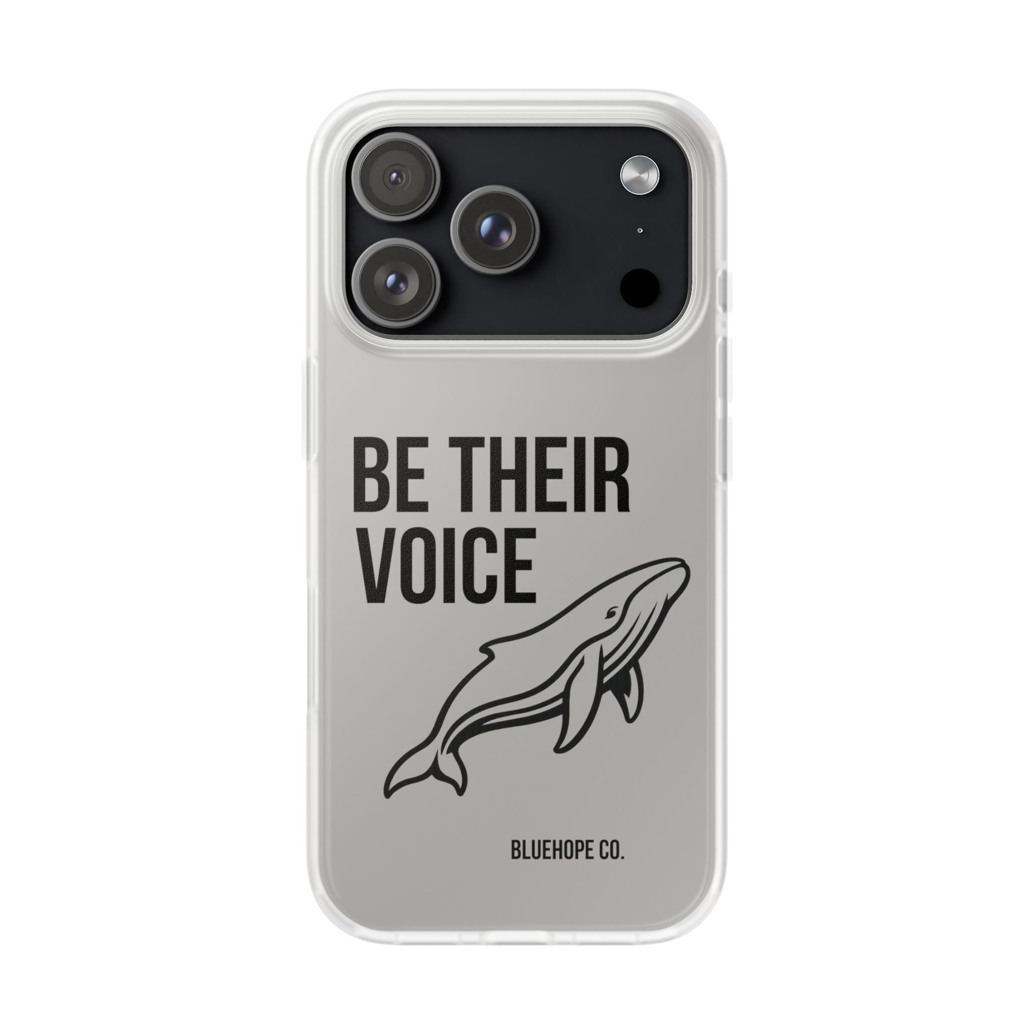 Be Their Voice Phone Case – Whale Design iPhone & Samsung Case | Ocean Awareness Cover | BlueHope Co.