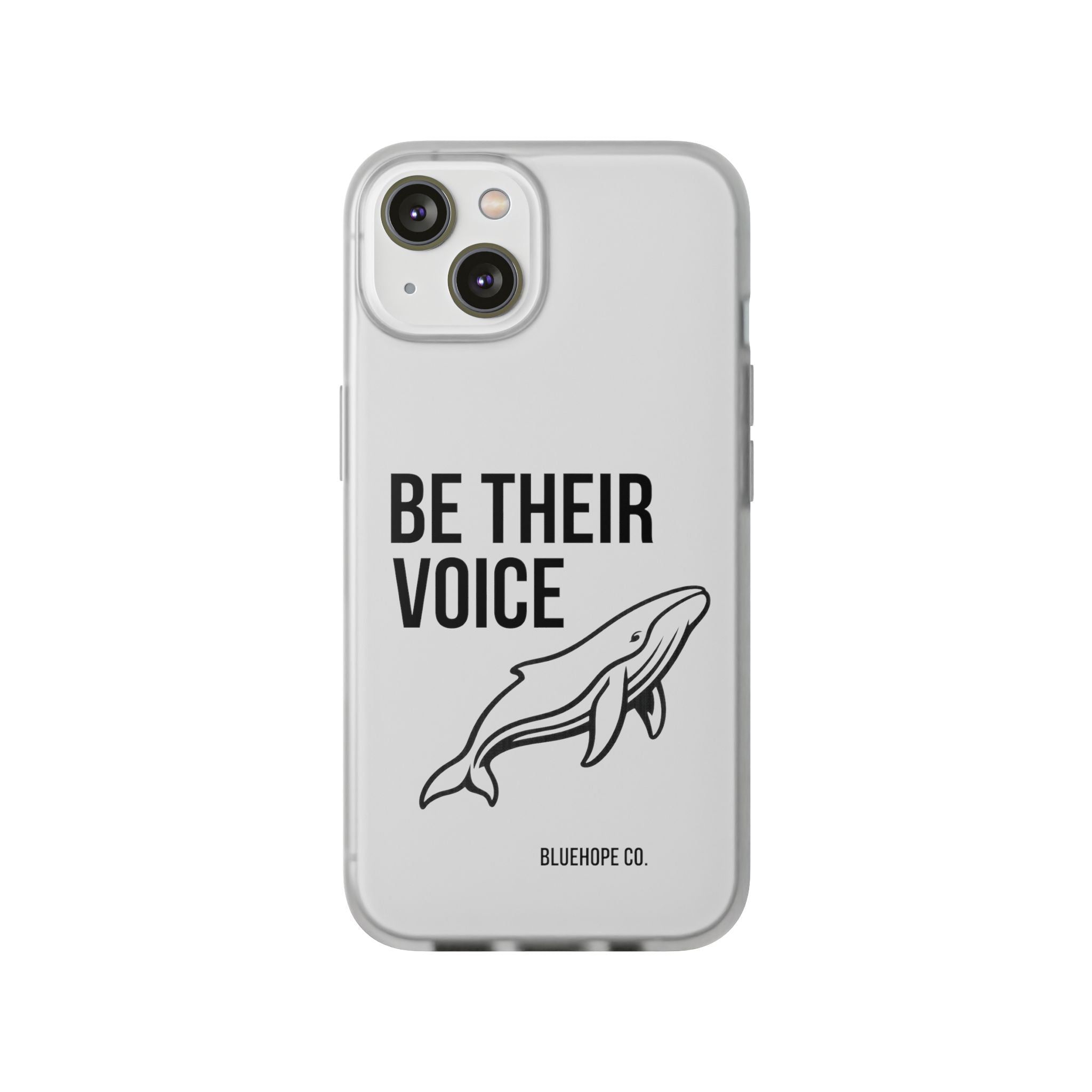 Be Their Voice Phone Case – Whale Design iPhone & Samsung Case | Ocean Awareness Cover | BlueHope Co.
