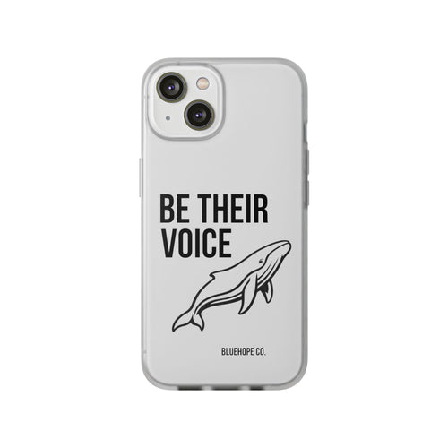 Be Their Voice Phone Case – Whale Design iPhone & Samsung Case | Ocean Awareness Cover | BlueHope Co.