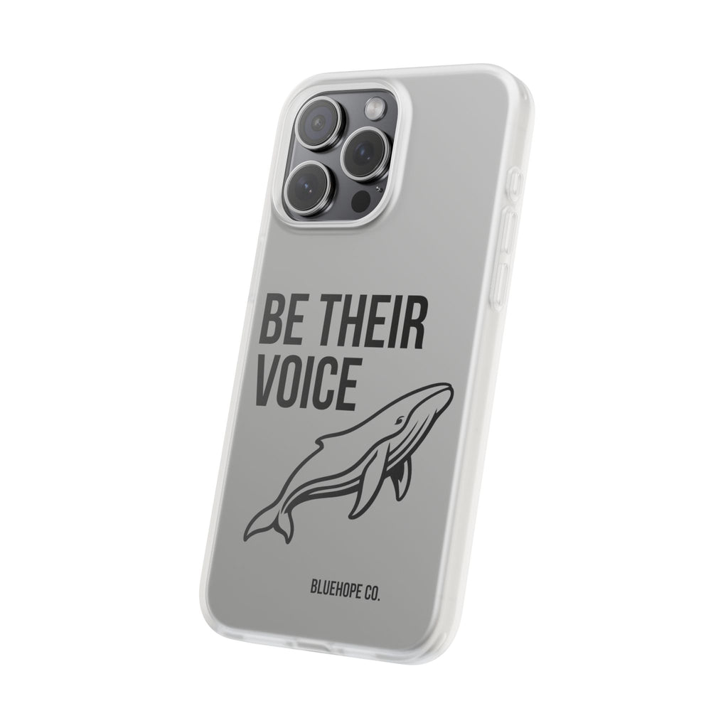 Be Their Voice Phone Case – Whale Design iPhone & Samsung Case | Ocean Awareness Cover | BlueHope Co.