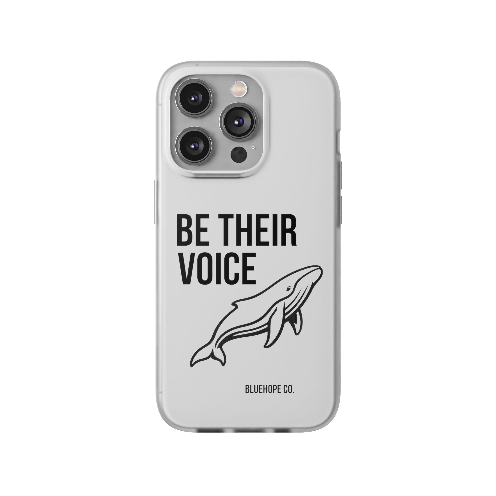 Be Their Voice Phone Case – Whale Design iPhone & Samsung Case | Ocean Awareness Cover | BlueHope Co.