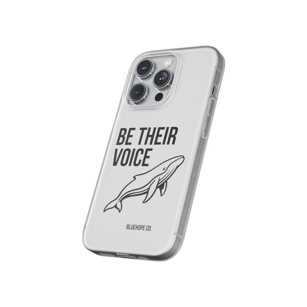 Be Their Voice Phone Case – Whale Design iPhone & Samsung Case | Ocean Awareness Cover | BlueHope Co.