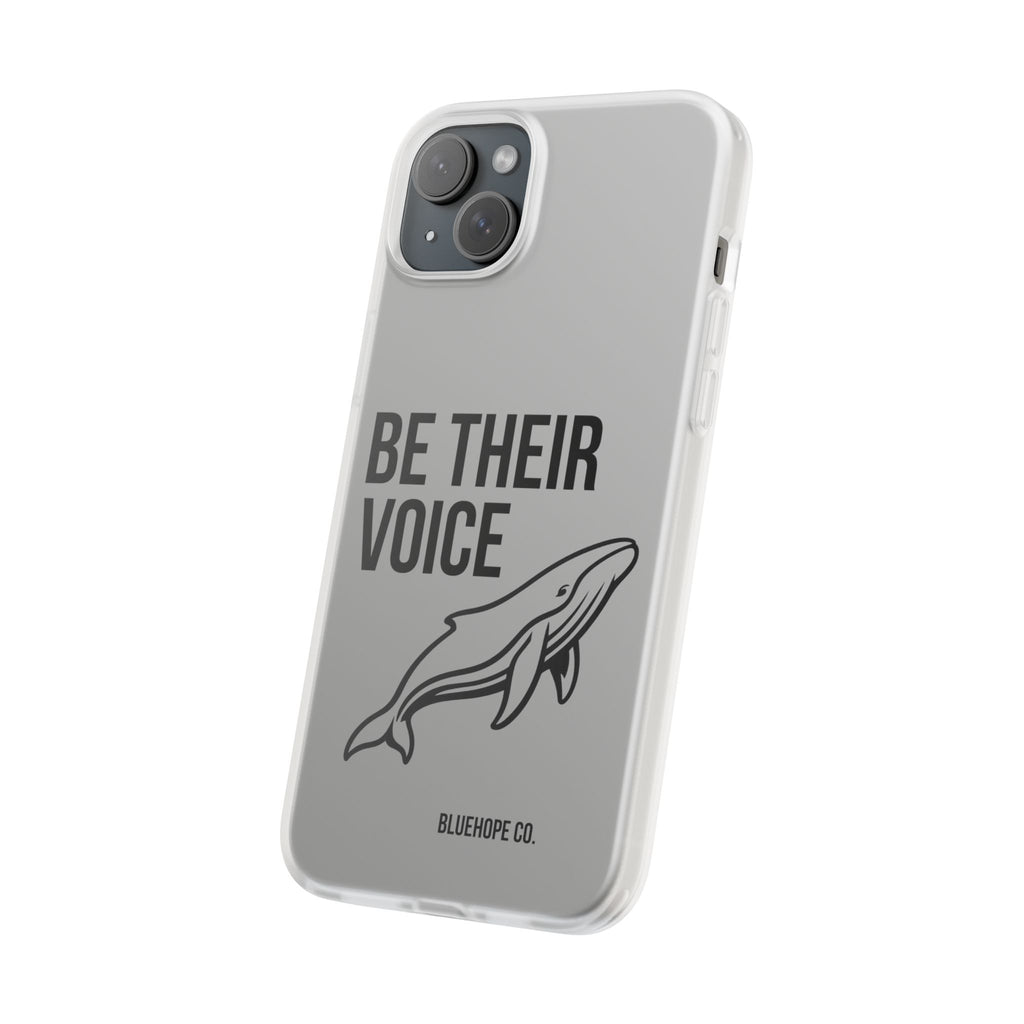 Be Their Voice Phone Case – Whale Design iPhone & Samsung Case | Ocean Awareness Cover | BlueHope Co.