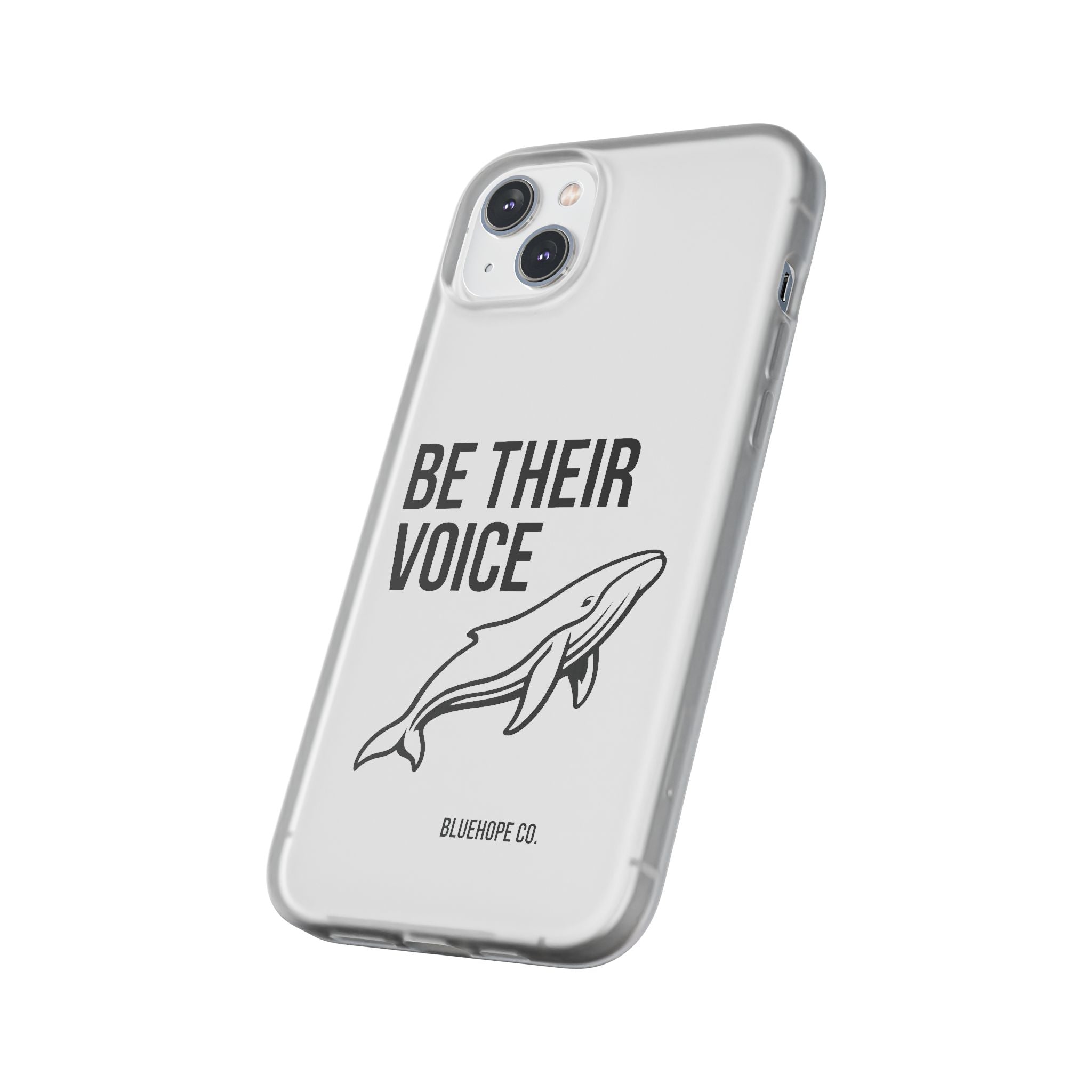 Be Their Voice Phone Case – Whale Design iPhone & Samsung Case | Ocean Awareness Cover | BlueHope Co.