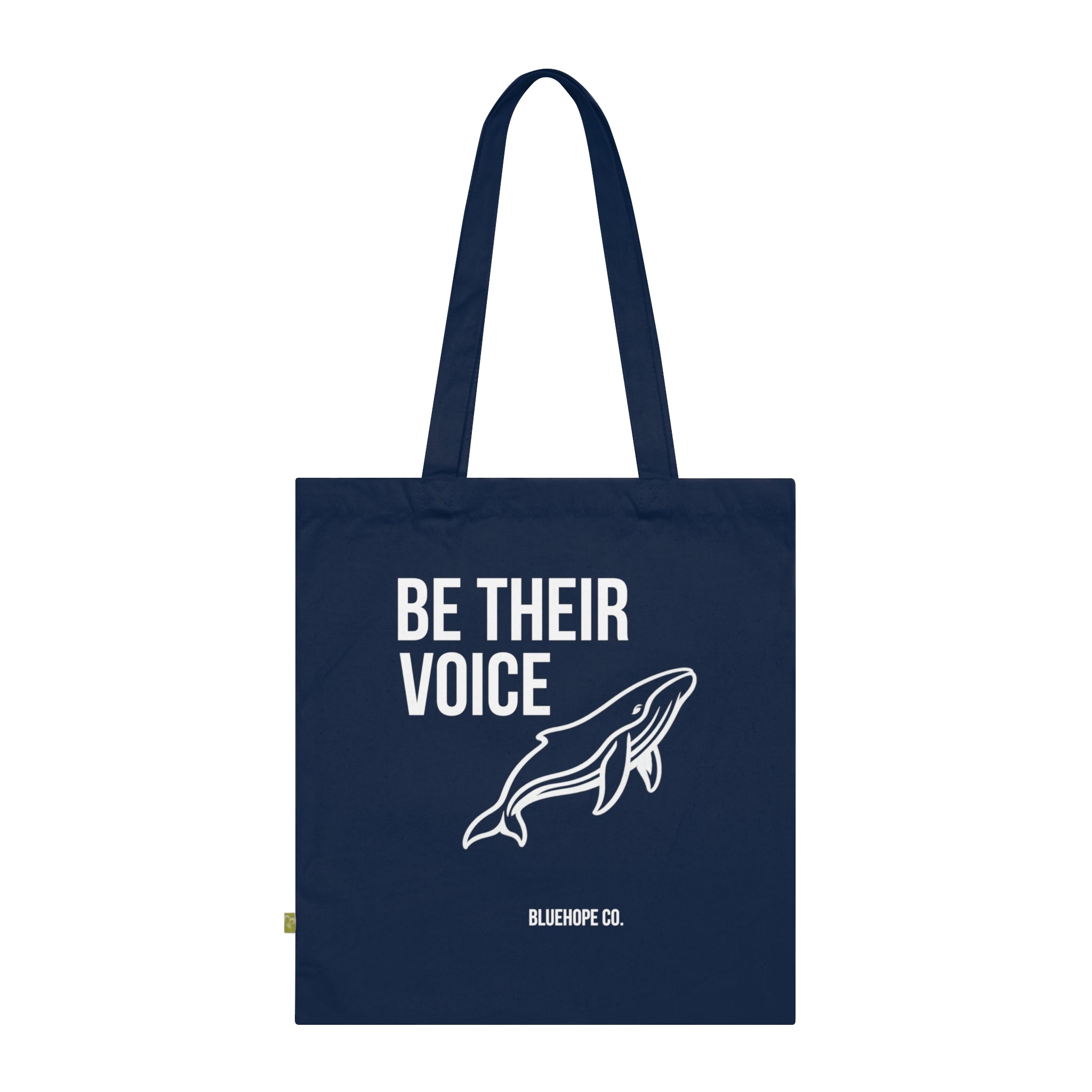 Be Their Voice Tote Bag – Save The Ocean Whale Bag | Eco Shopper | BlueHope Co.