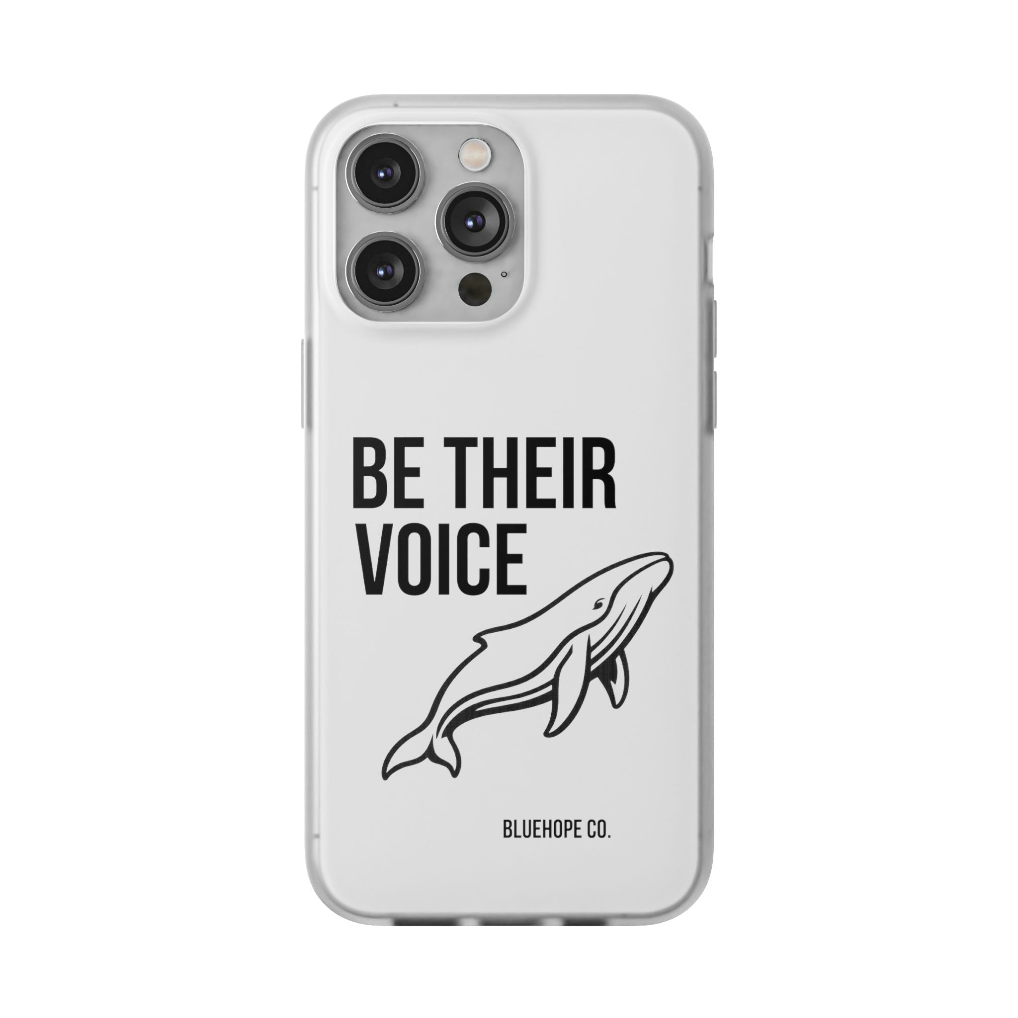 Be Their Voice Phone Case – Whale Design iPhone & Samsung Case | Ocean Awareness Cover | BlueHope Co.