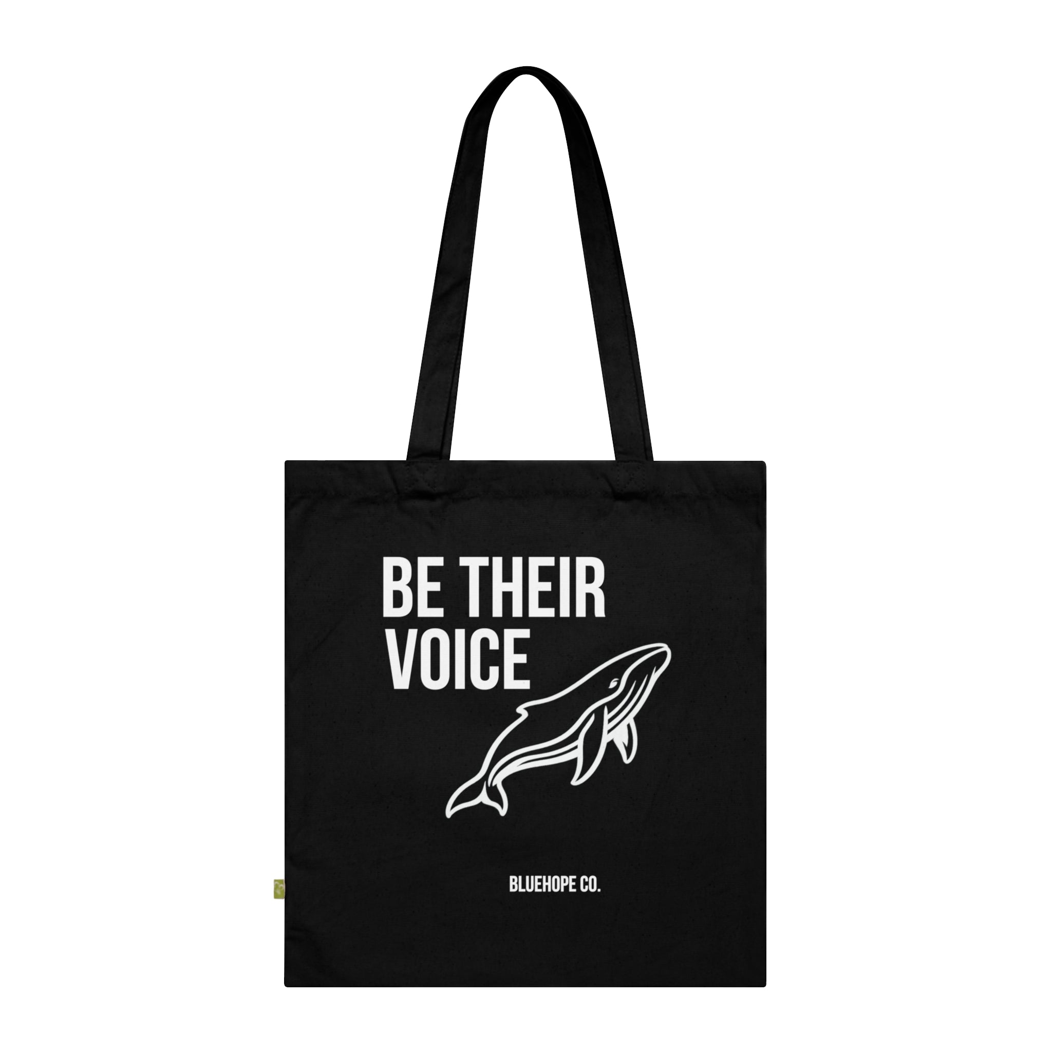 Be Their Voice Tote Bag – Save The Ocean Whale Bag | Eco Shopper | BlueHope Co.