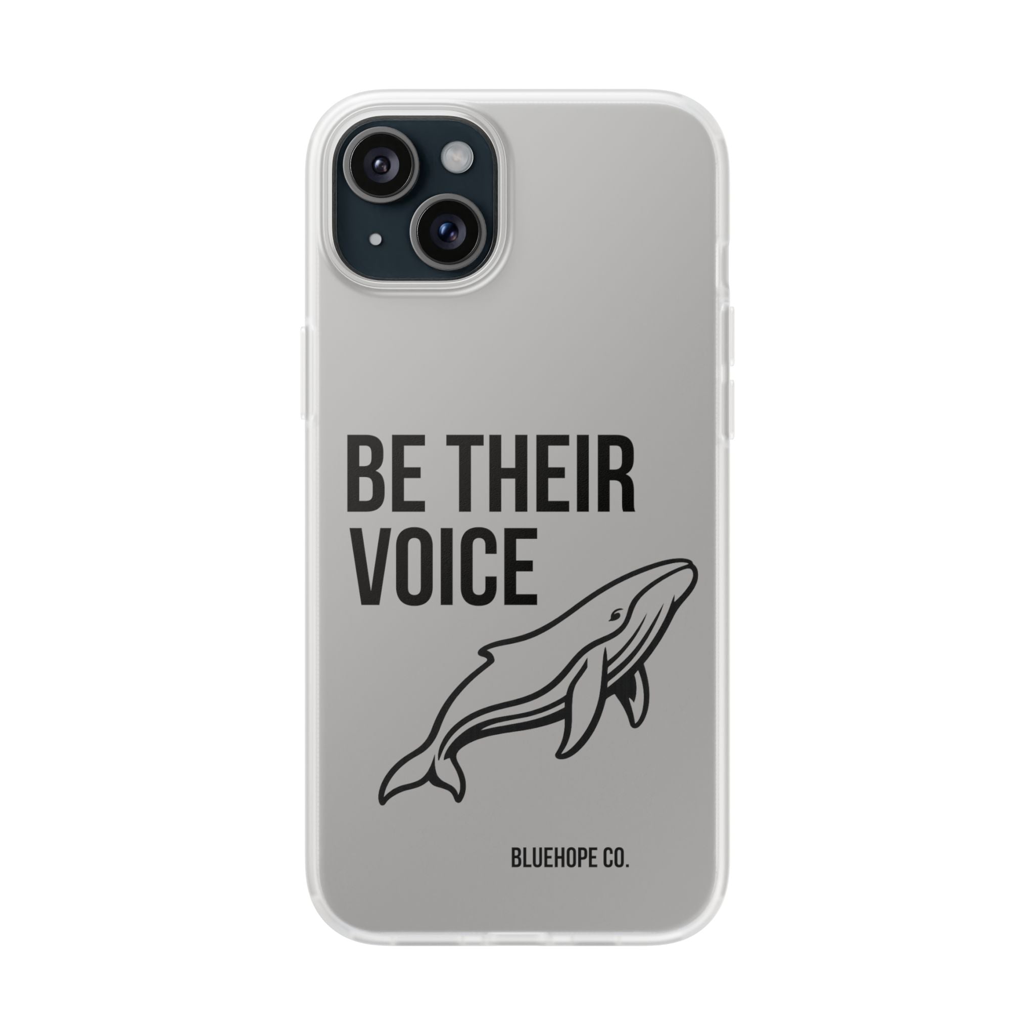 Be Their Voice Phone Case – Whale Design iPhone & Samsung Case | Ocean Awareness Cover | BlueHope Co.