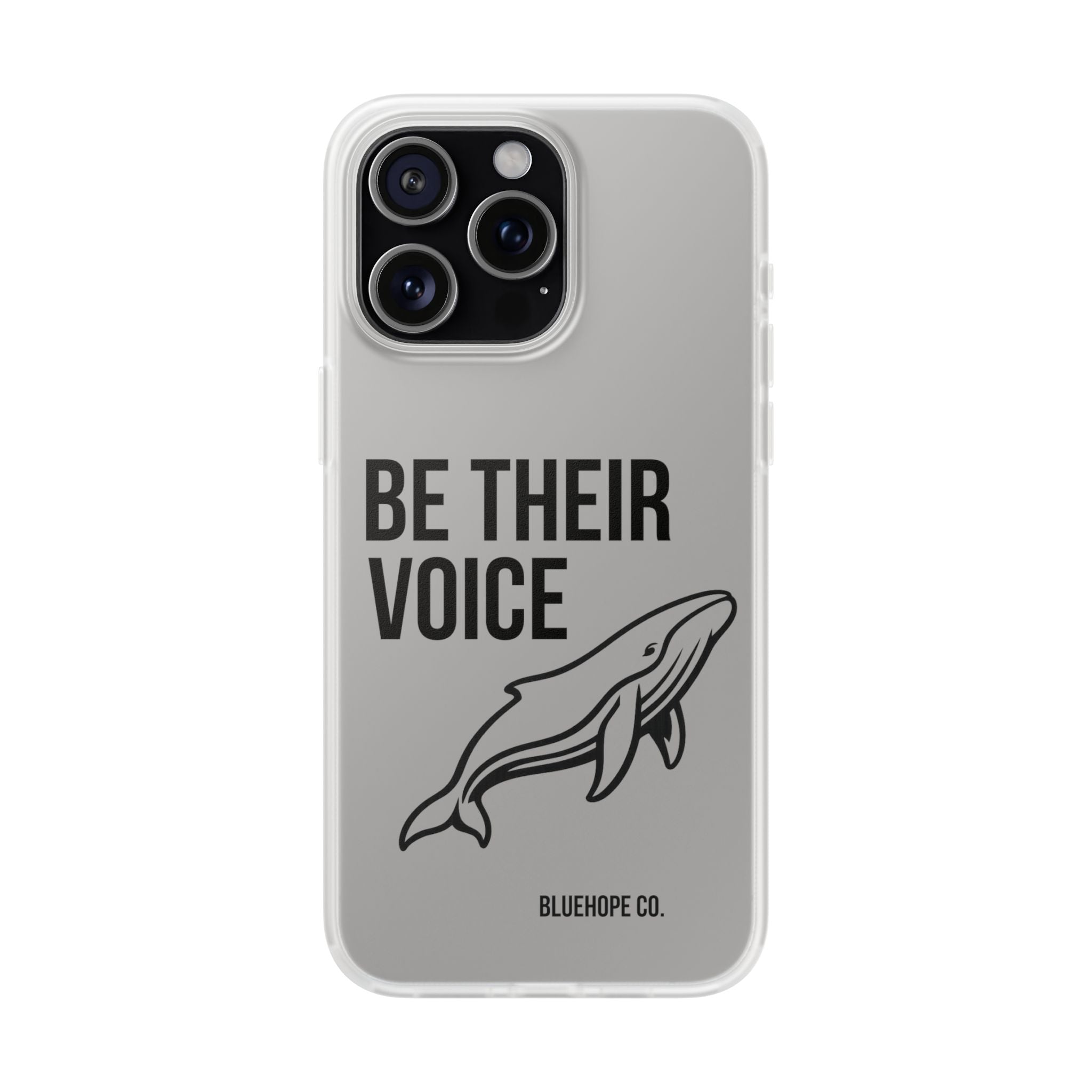 Be Their Voice Phone Case – Whale Design iPhone & Samsung Case | Ocean Awareness Cover | BlueHope Co.