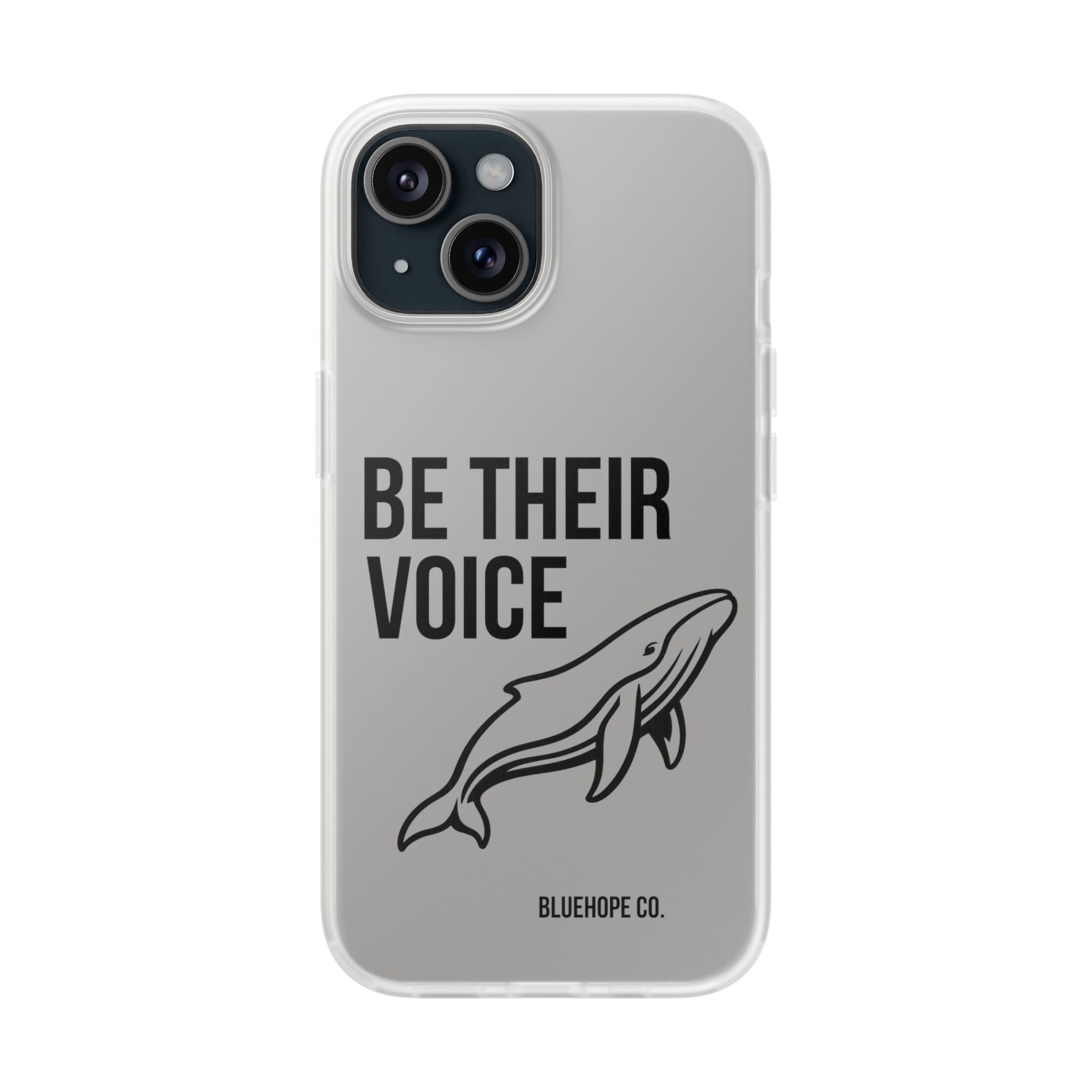 Be Their Voice Phone Case – Whale Design iPhone & Samsung Case | Ocean Awareness Cover | BlueHope Co.
