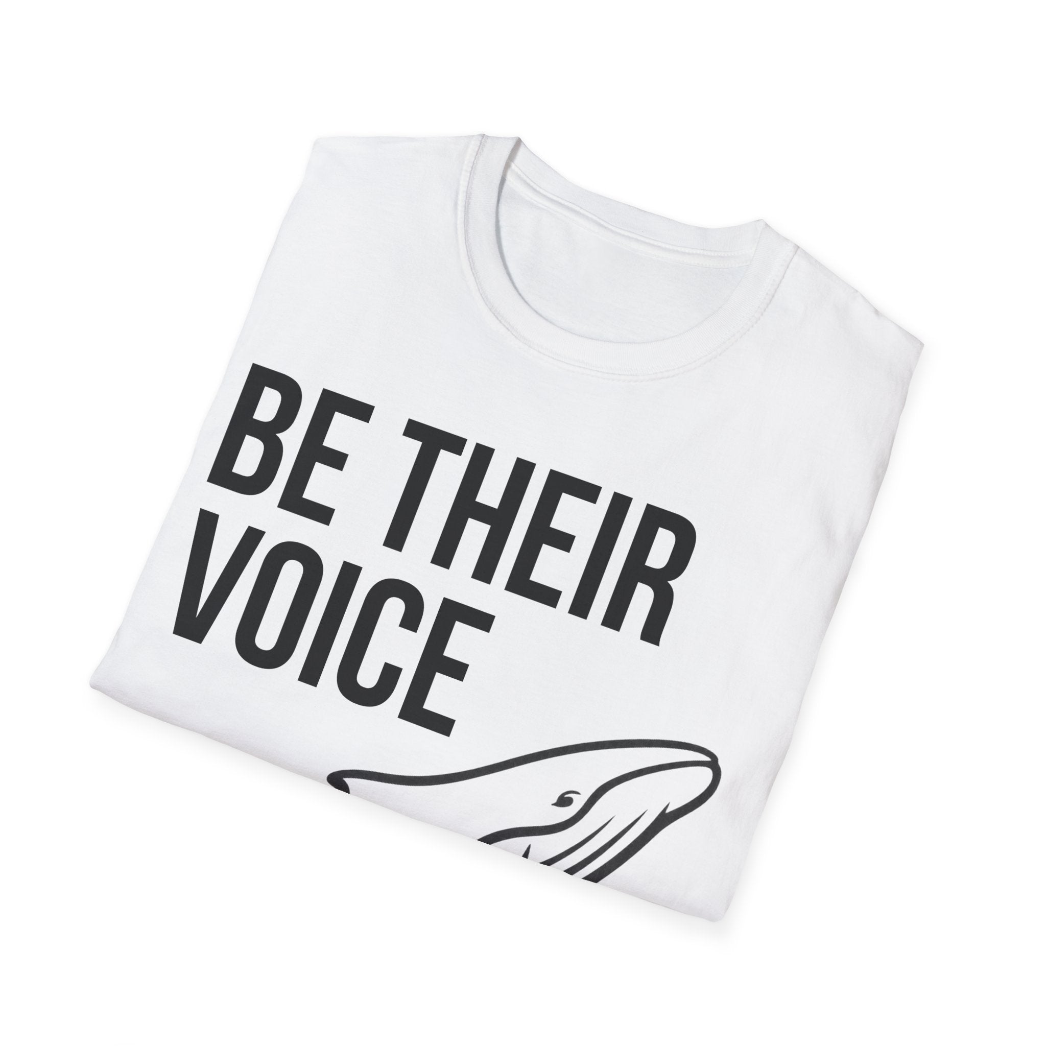 Be Their Voice T-Shirt – Save The Ocean Whale front print Shirt | Ocean Awareness Tee | BlueHope Co.